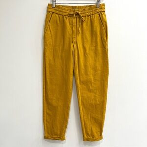 J.Crew Factory Drawstring Linen Cotton Pants in Golden Honey Style H5607 Size 2